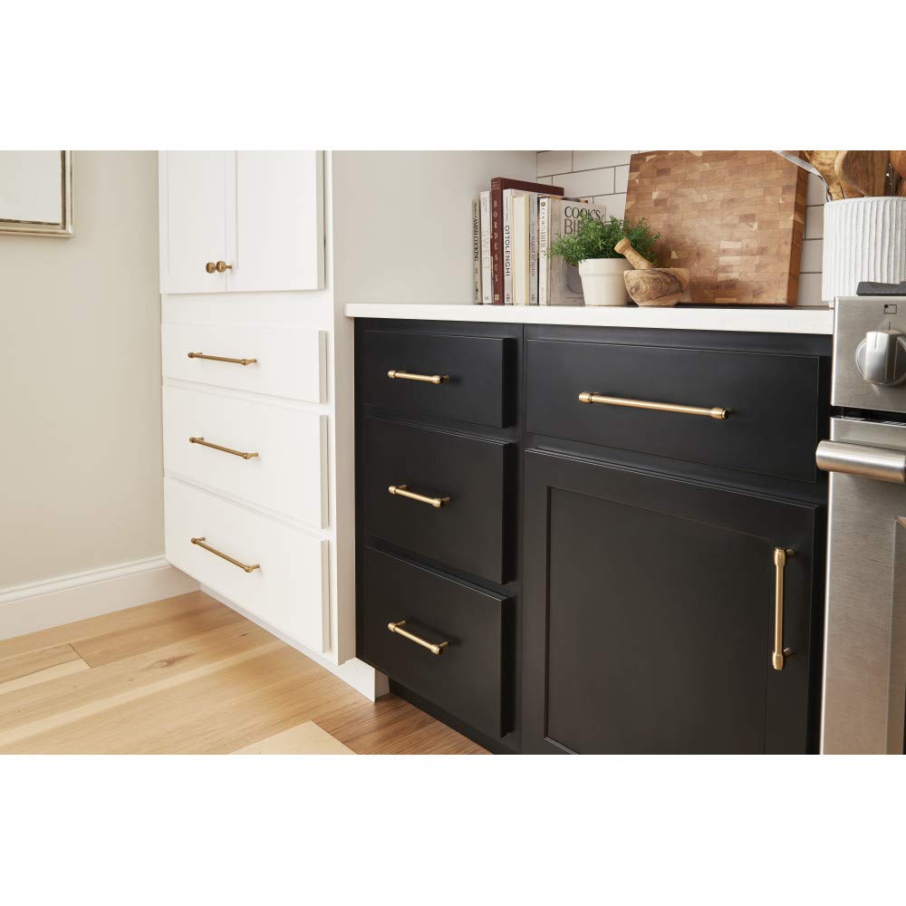 Jeffrey Alexander 885-128 Hayworth 5-1/16" (128mm) Center to Center Modern Industrial Pipe Bar Style Cabinet Handle/Drawer Bar Pull -
