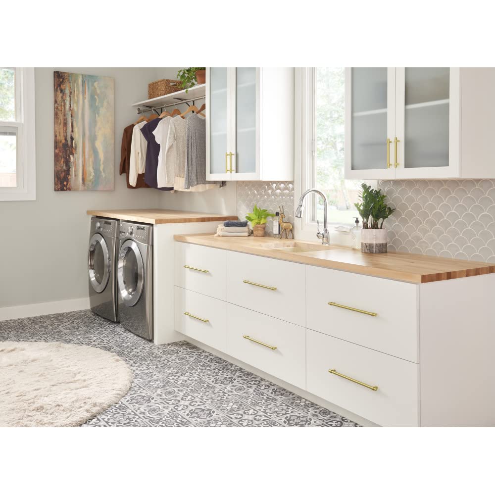 Jeffrey Alexander 596 Key Grande 3-3/4" (96 mm) Center to Center Modern Industrial Pipe Style Bar Cabinet Handle/Drawer Pull -