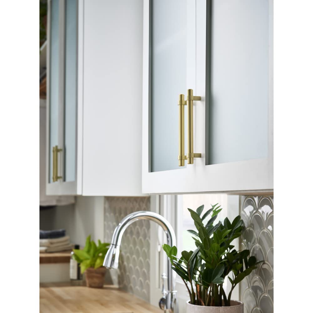 Jeffrey Alexander 596 Key Grande 3-3/4" (96 mm) Center to Center Modern Industrial Pipe Style Bar Cabinet Handle/Drawer Pull -