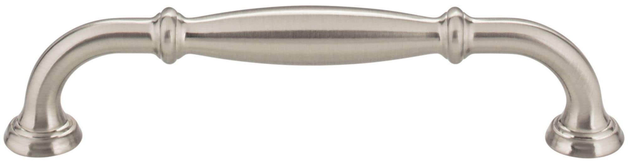 Jeffrey Alexander 658-128 Tiffany 5-1/16" (128 mm) Center to Center Classic Transitional Cabinet Handle/Drawer Pull with Step Details -
