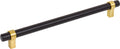 Jeffrey Alexander 5224 Key Grande 8-13/16" (224 mm) Center to Center Modern Pipe Style Bar Cabinet Handle/Drawer Pull -