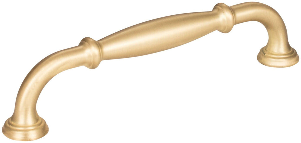 Jeffrey Alexander 658-128 Tiffany 5-1/16" (128 mm) Center to Center Classic Transitional Cabinet Handle/Drawer Pull with Step Details -