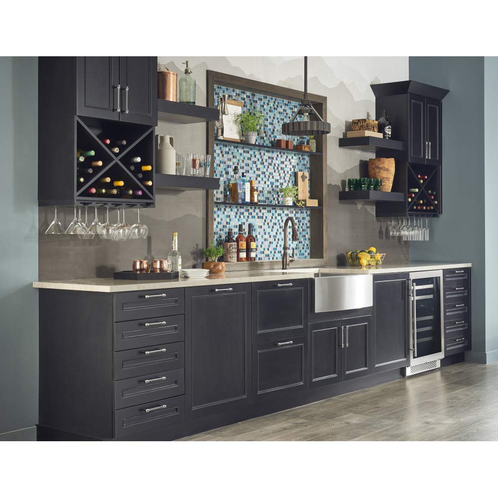 Jeffrey Alexander 885-128 Hayworth 5-1/16" (128mm) Center to Center Modern Industrial Pipe Bar Style Cabinet Handle/Drawer Bar Pull -