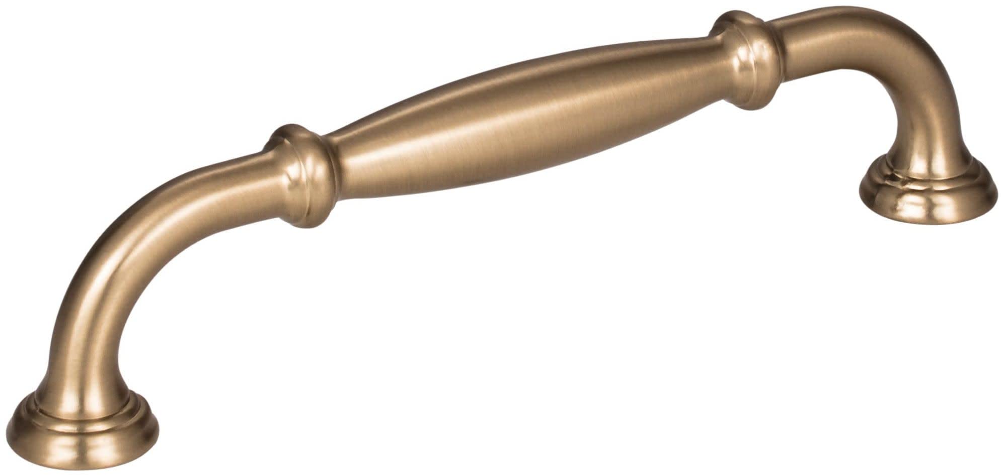 Jeffrey Alexander 658-128 Tiffany 5-1/16" (128 mm) Center to Center Classic Transitional Cabinet Handle/Drawer Pull with Step Details -