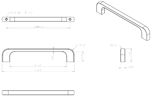 Jeffrey Alexander Alvar Pull Cabinet Handle